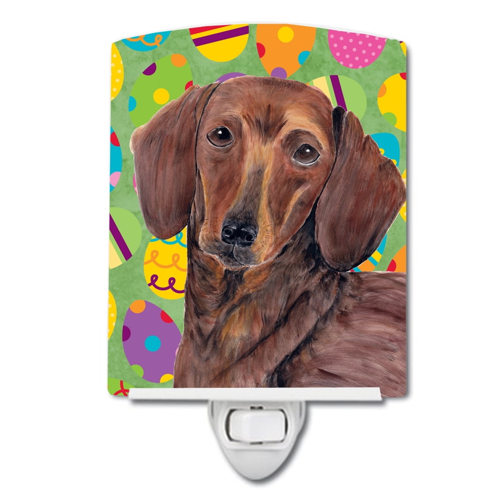SC9448CNL Dachshund Easter Eggtravaganza Ceramic Night Light