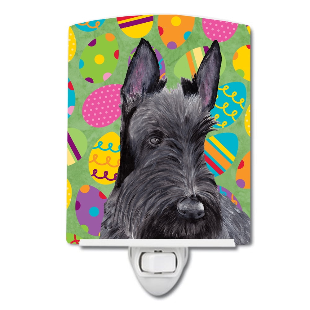 SC9466CNL Scottish Terrier Easter Eggtravaganza Ceramic Night Light