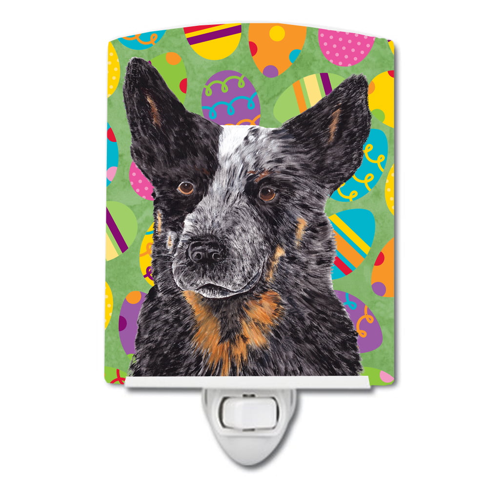 Australian Cattle Dog Easter Eggtravaganza Ceramic Night Light