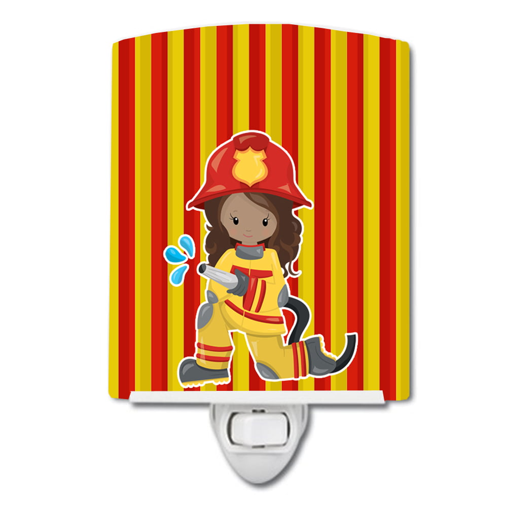 BB7000CNL Fireman Girl Ceramic Night Light