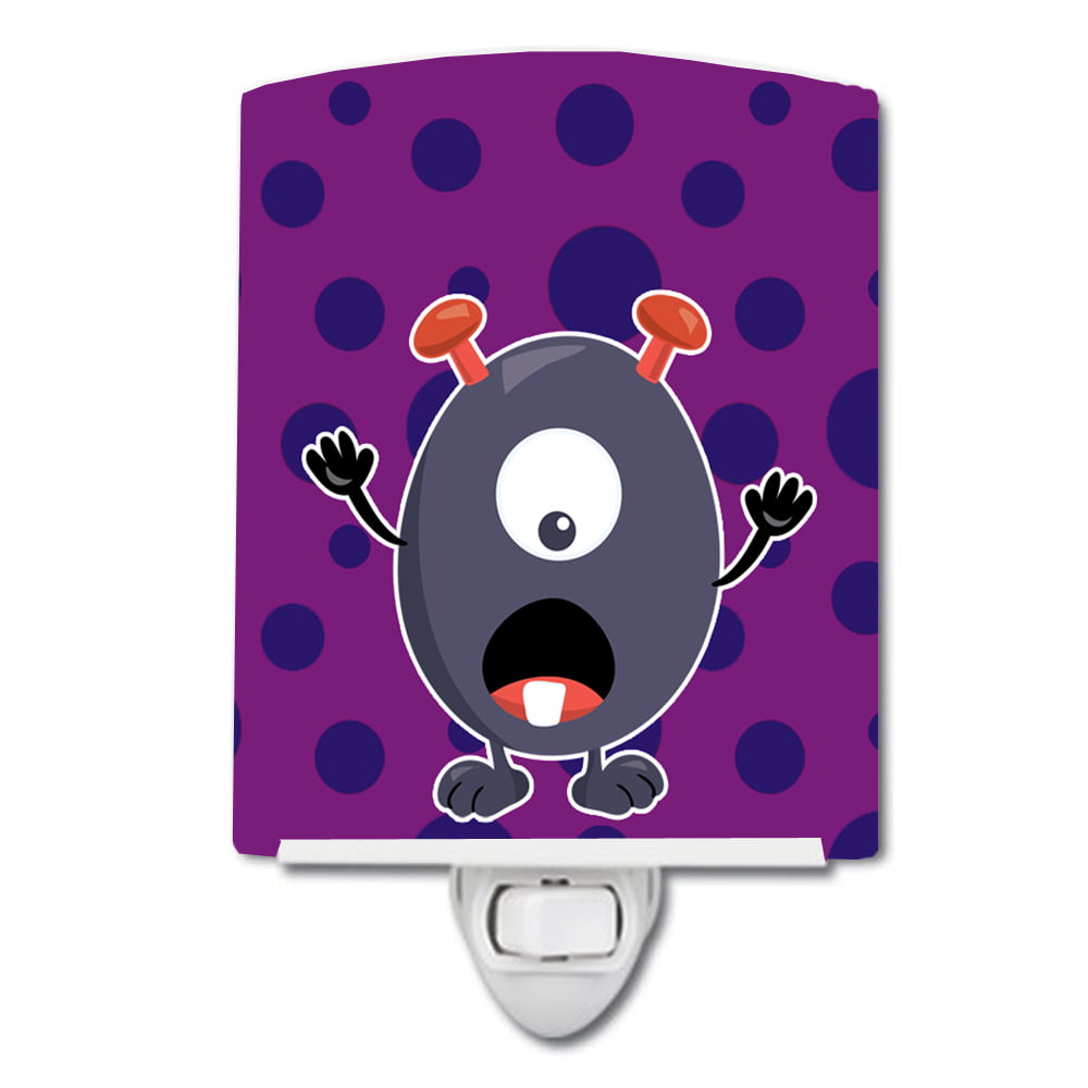 BB7002CNL Little Monster Grape Gordo Ceramic Night Light