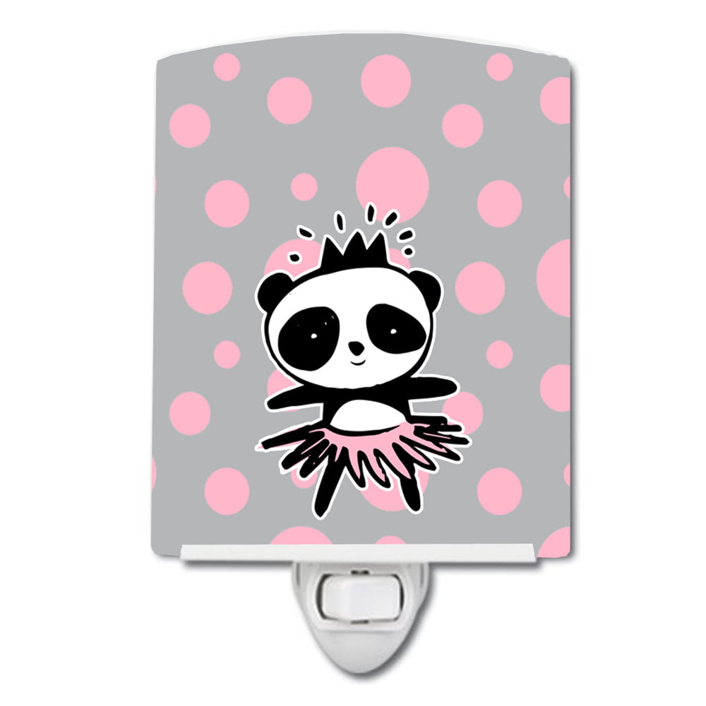 BB7035CNL Panda Bear Ballerina Ceramic Night Light