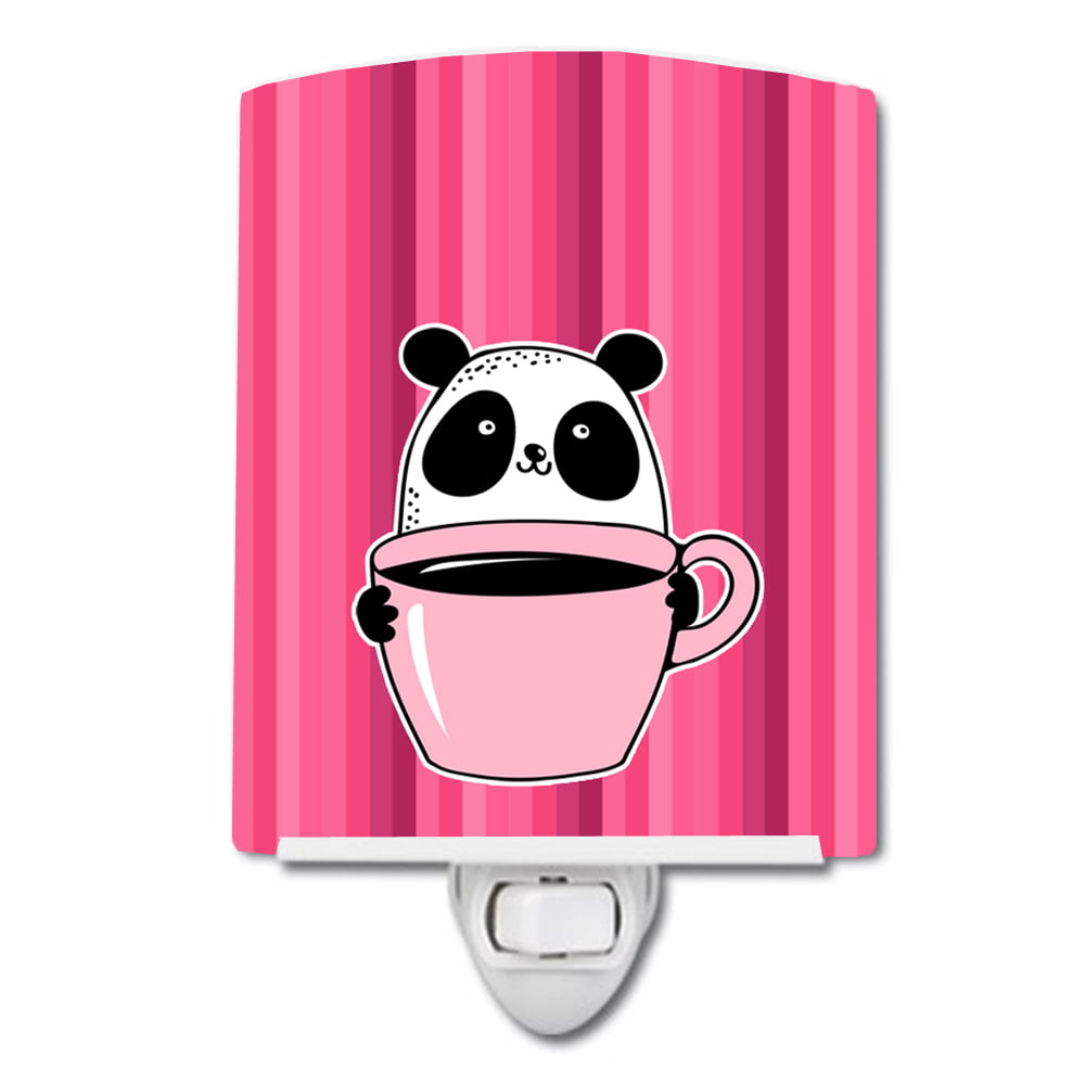 BB7038CNL Panda Bear Coffee Ceramic Night Light