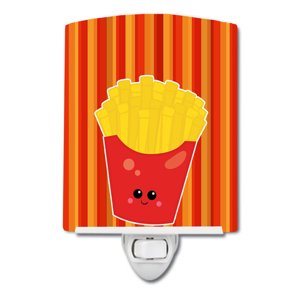 French Fries Face Ceramic Night Light