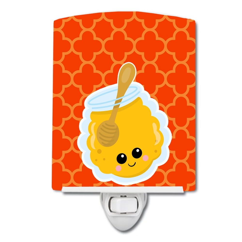 BB7054CNL Honey Jar Face Ceramic Night Light
