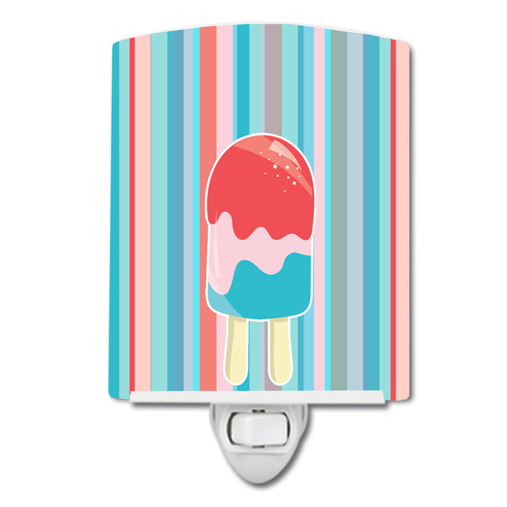 BB7062CNL Ice Pop Popcicle Red Pink Blue Ceramic Night Light