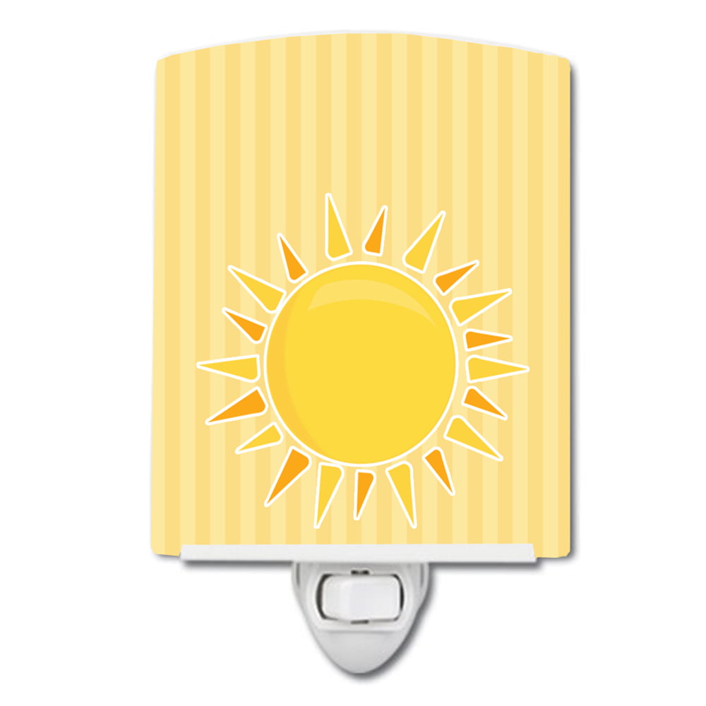 BB7066CNL Sunshine Sun on Stripes Ceramic Night Light