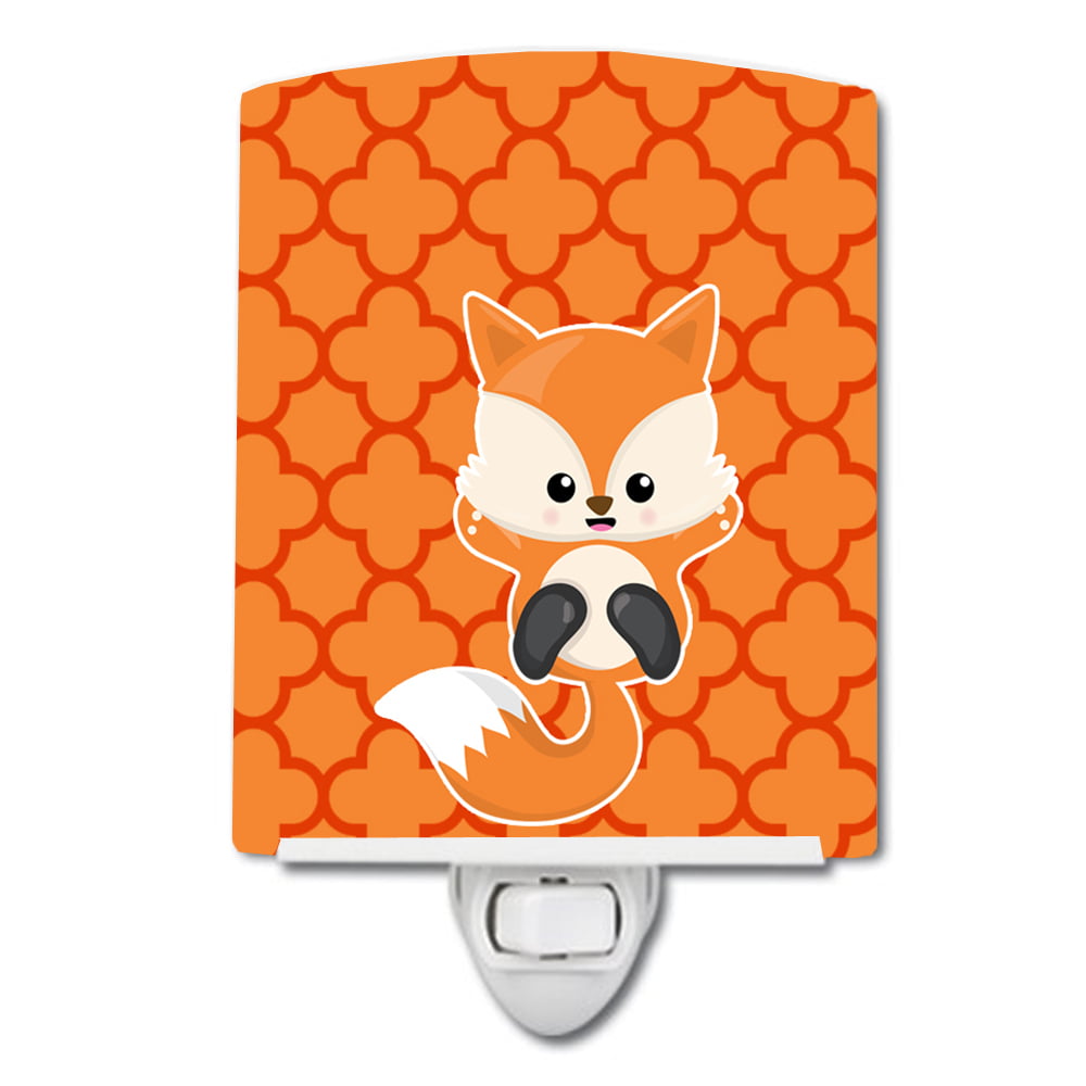 Baby Fox Quatrafoil Ceramic Night Light