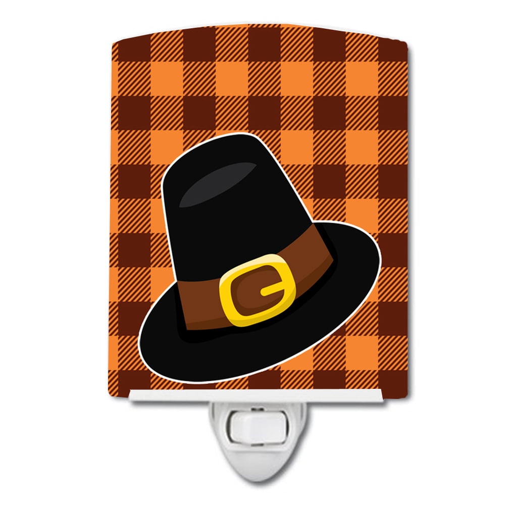 BB7112CNL Thanksgiving Pilgrim Hat Ceramic Night Light