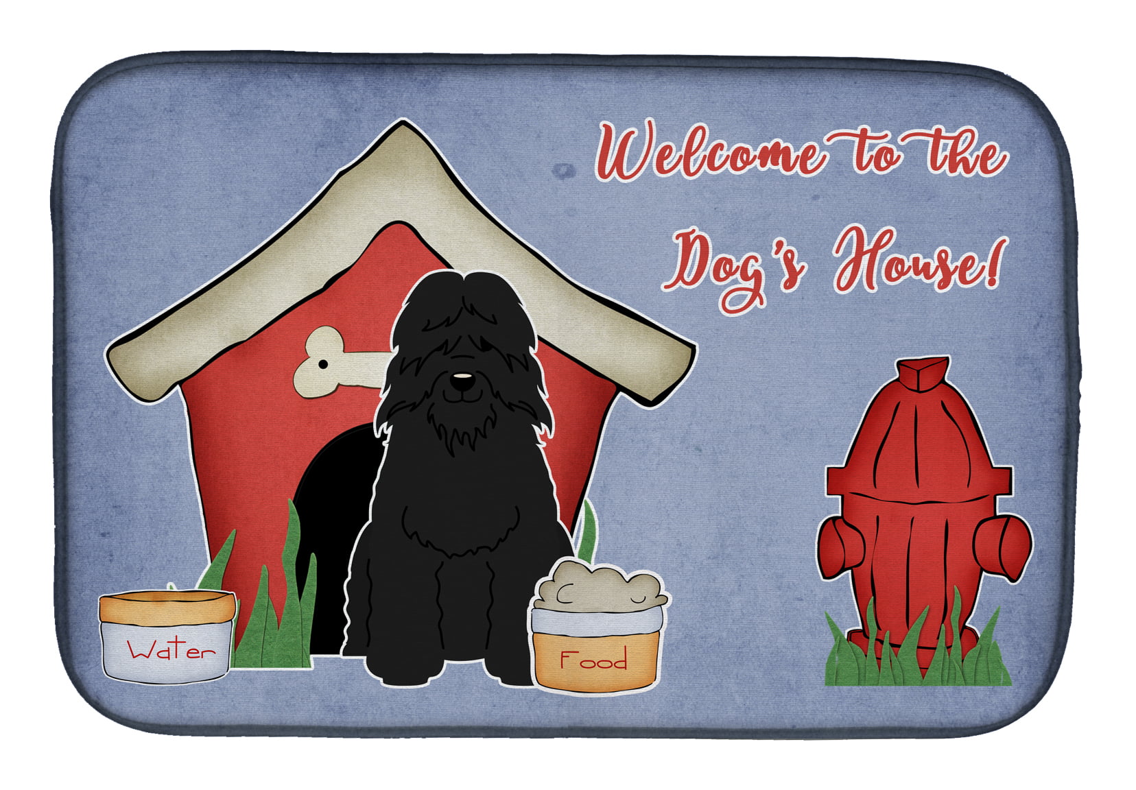 Dog House Collection Bouvier Des Flandres Dish Drying Mat