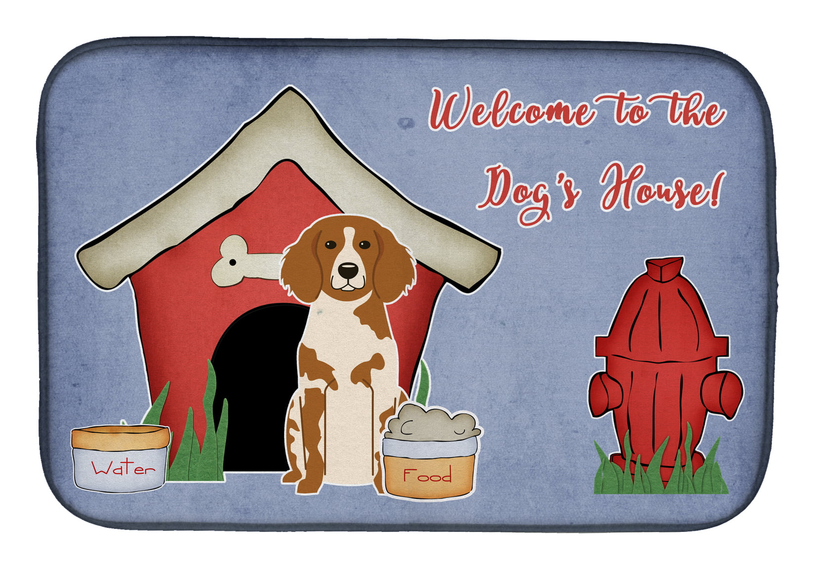 Dog House Collection Brittany Spaniel Dish Drying Mat