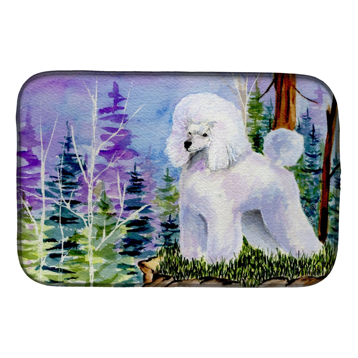 Picture of Carolines Treasures SS8639DDM Poodle Dish Drying Mat