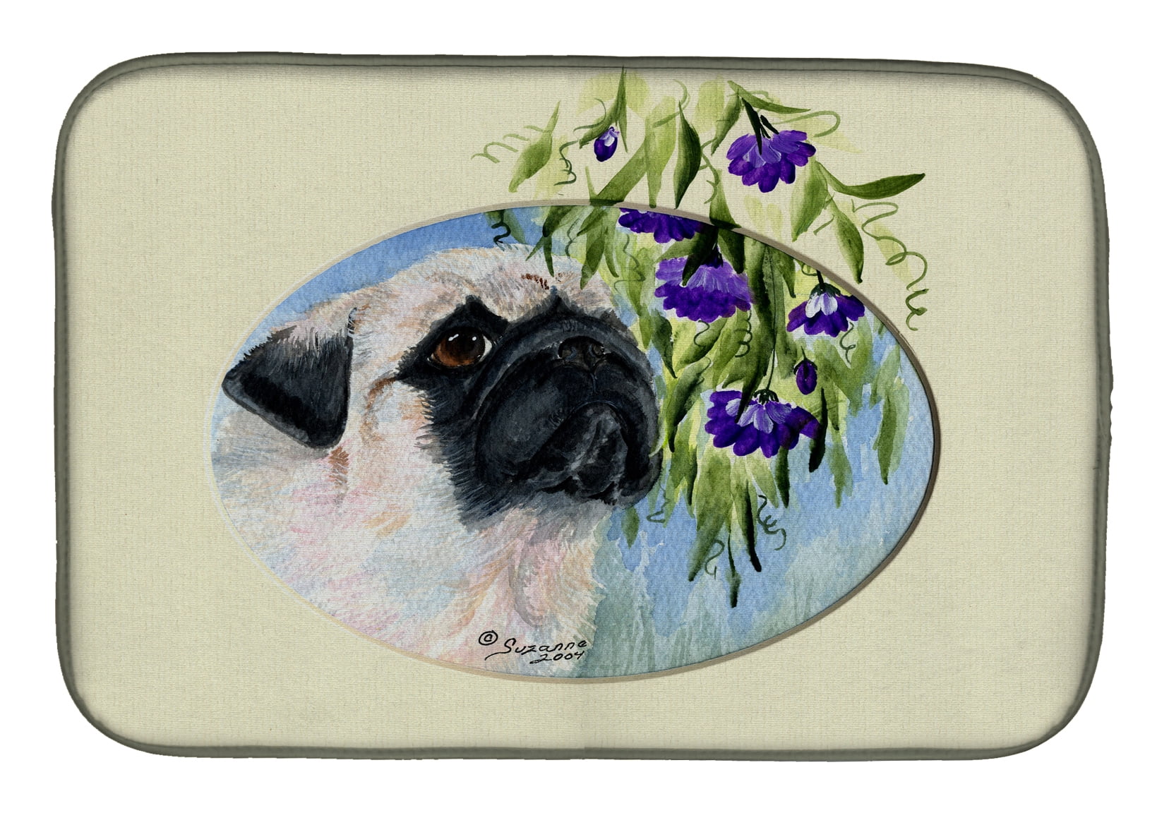 Picture of Carolines Treasures SS8064DDM Pug Dish Drying Mat