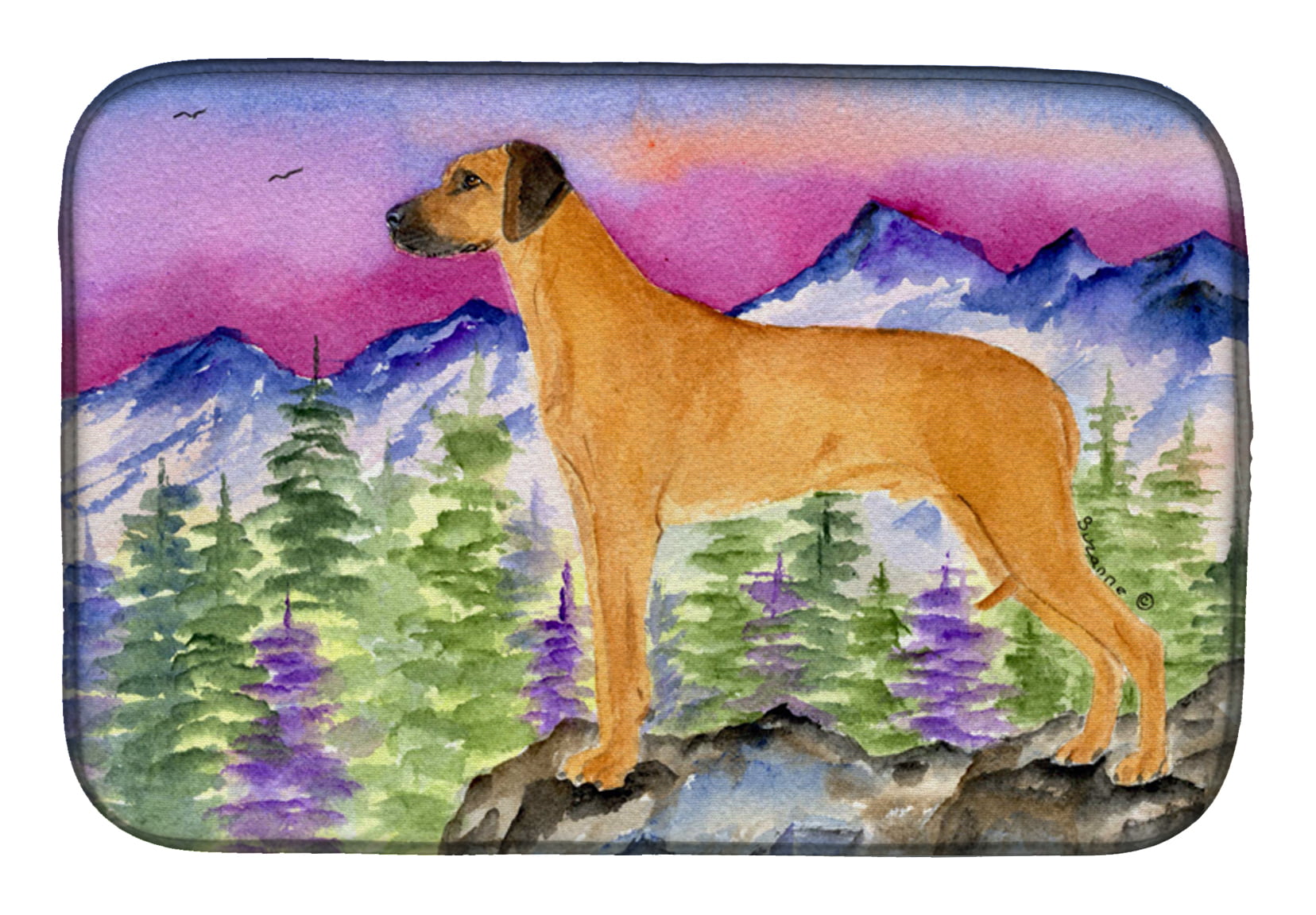 Picture of Carolines Treasures SS8327DDM Rhodesian Ridgeback Dish Drying Mat