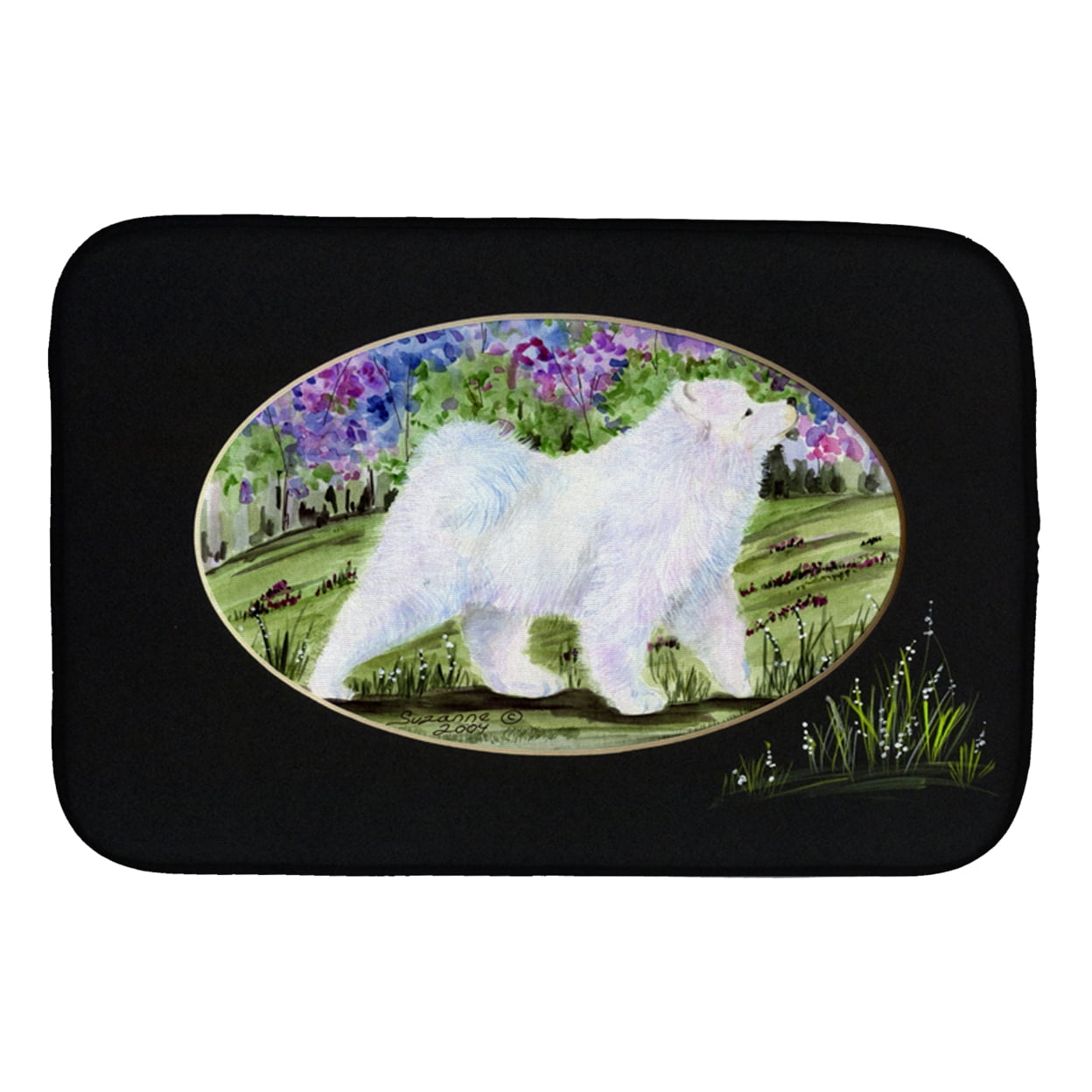 Picture of Carolines Treasures SS8059DDM Samoyed Dish Drying Mat
