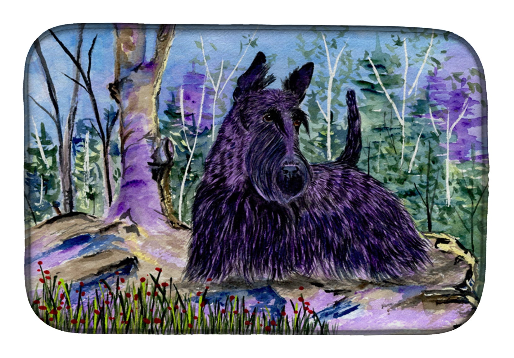 Picture of Carolines Treasures SS8666DDM Scottish Terrier Dish Drying Mat