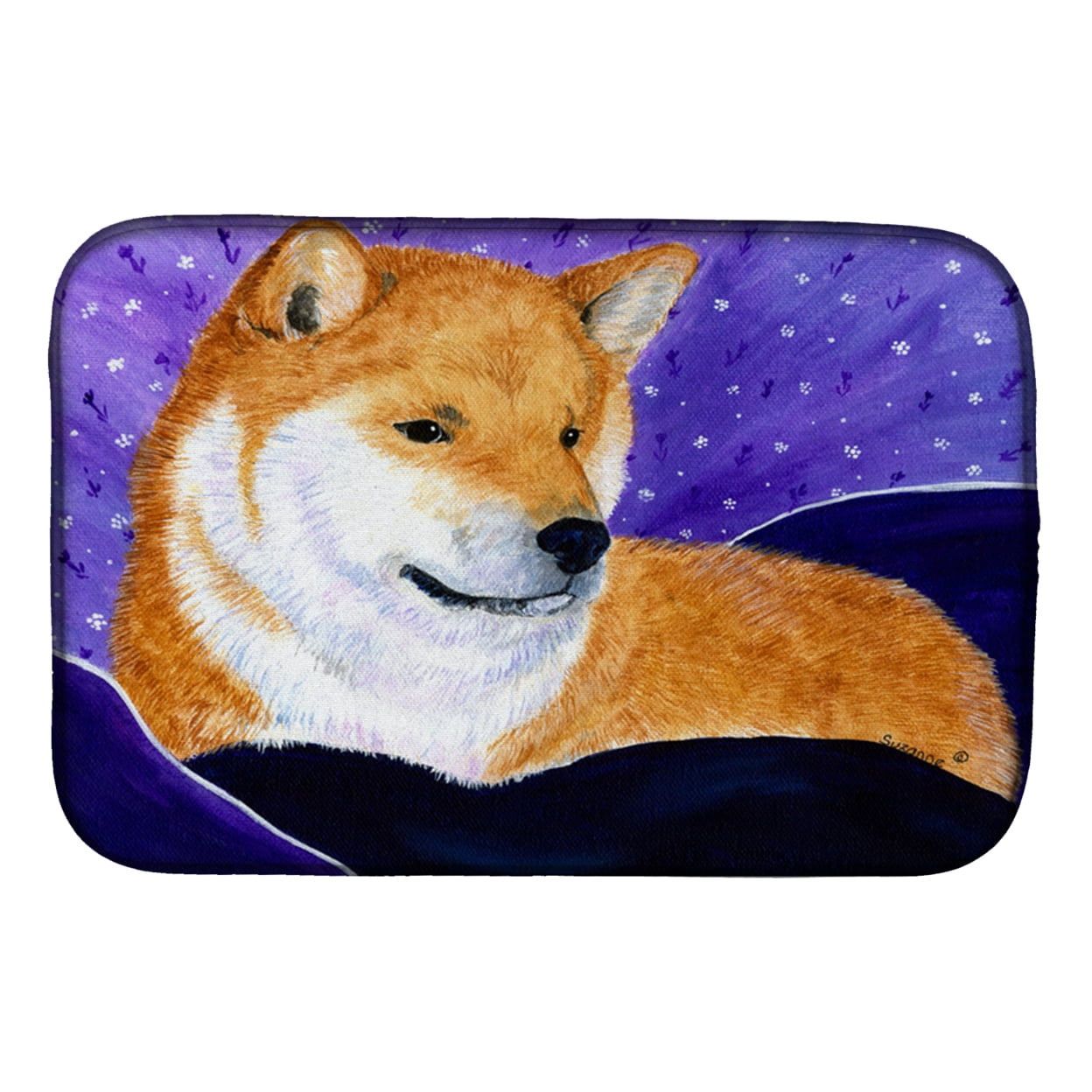 Picture of Carolines Treasures SS8417DDM Shiba Inu Dish Drying Mat