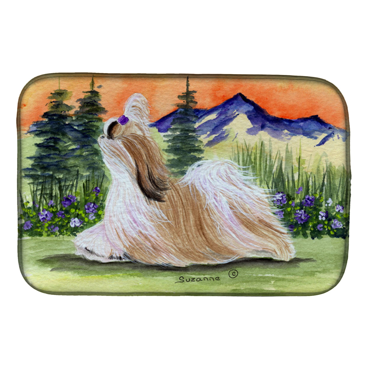 Picture of Carolines Treasures SS8179DDM Shih Tzu Dish Drying Mat