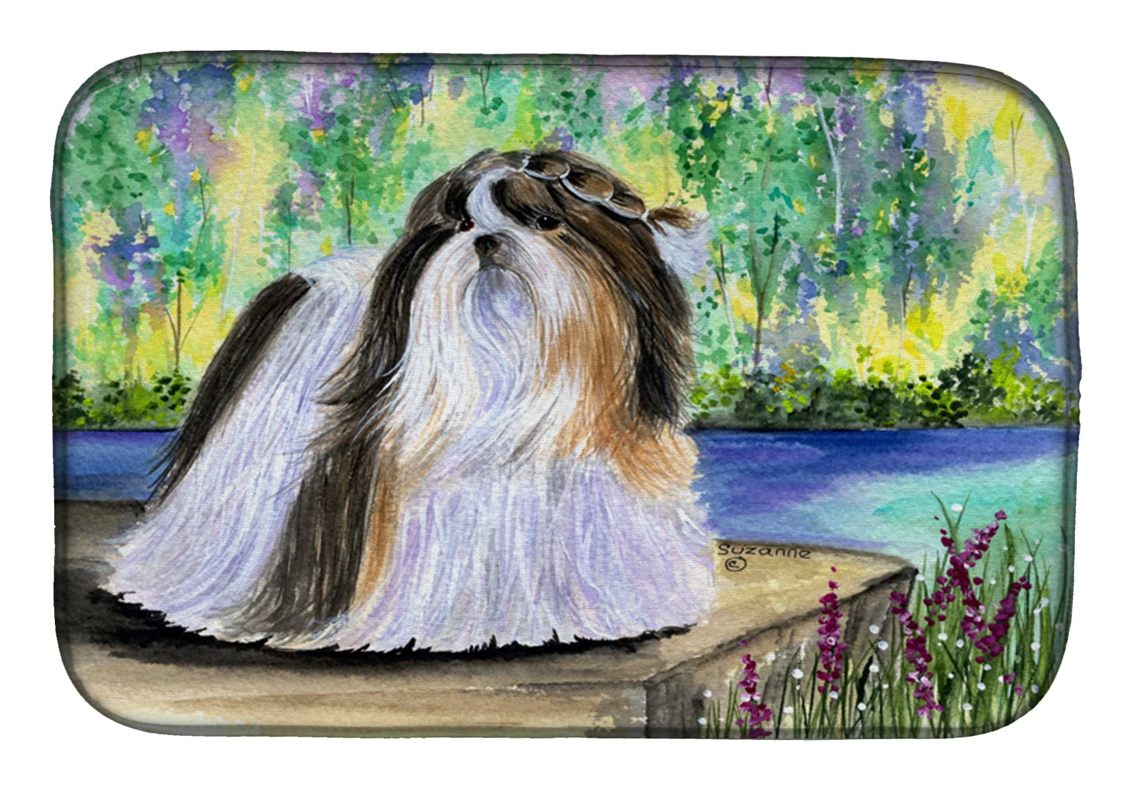 Picture of Carolines Treasures SS8329DDM Shih Tzu Dish Drying Mat