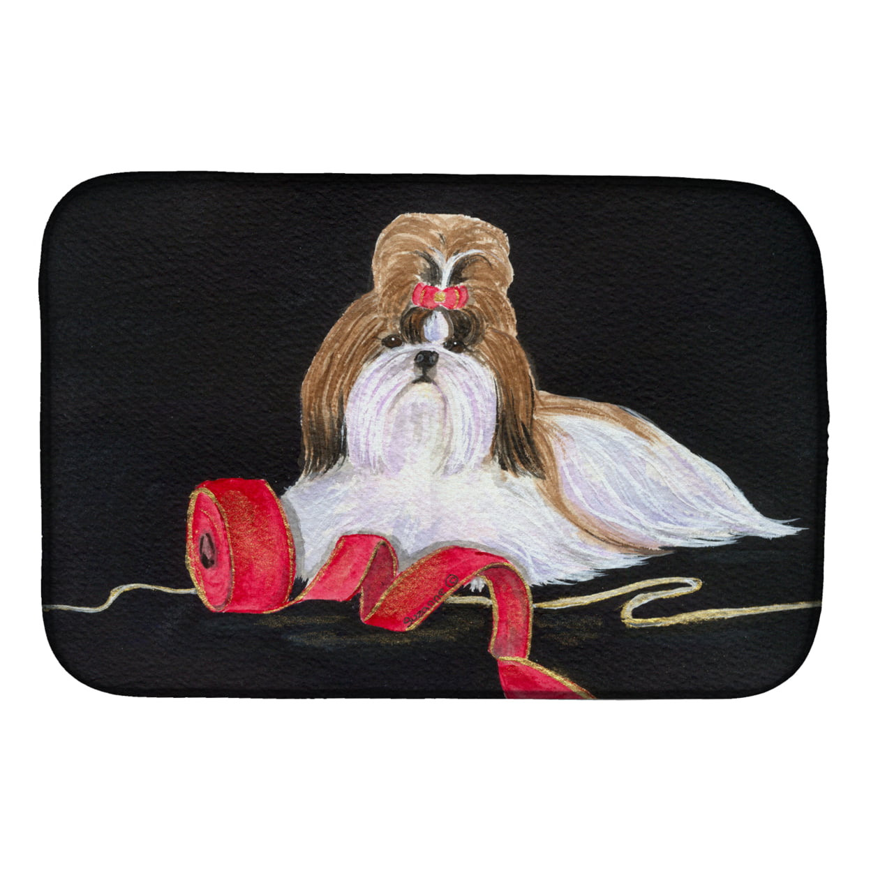 Picture of Carolines Treasures SS8562DDM Shih Tzu Dish Drying Mat