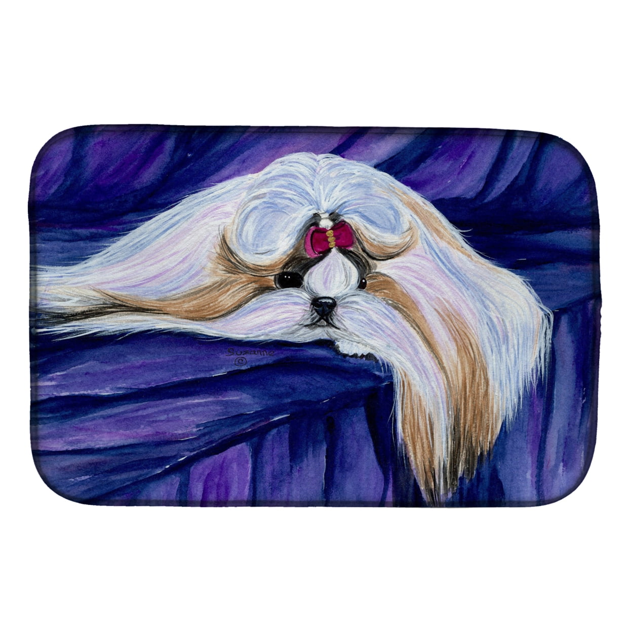Picture of Carolines Treasures SS8605DDM Shih Tzu Dish Drying Mat