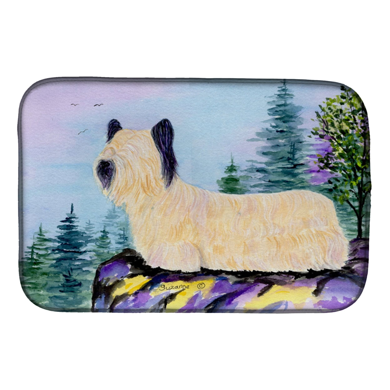 Picture of Carolines Treasures SS8679DDM Skye Terrier Dish Drying Mat
