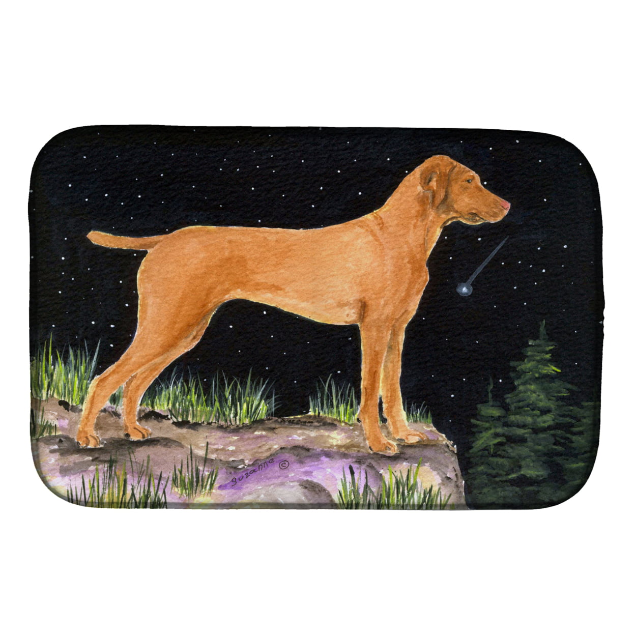 Picture of Carolines Treasures SS8478DDM Starry Night Vizsla Dish Drying Mat