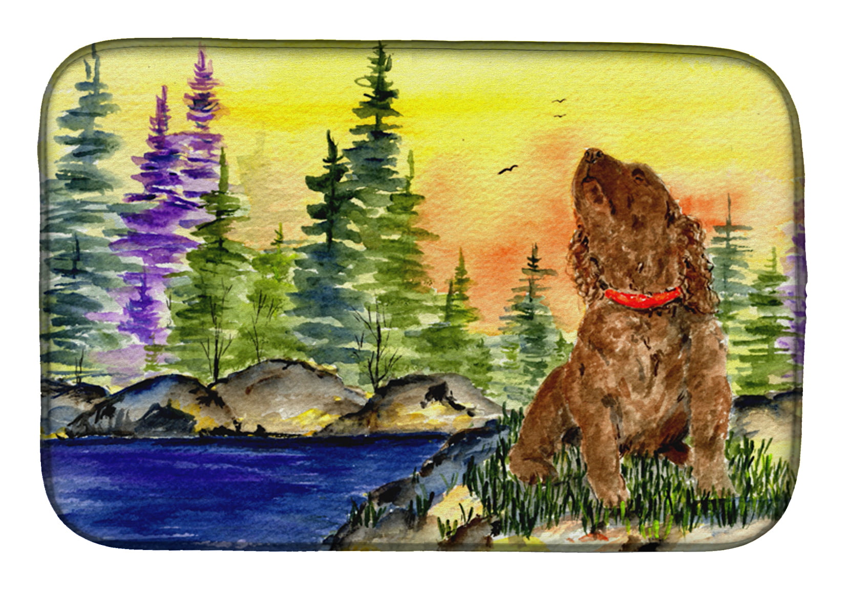 Picture of Carolines Treasures SS8509DDM American Water Spaniel Dish Drying Mat