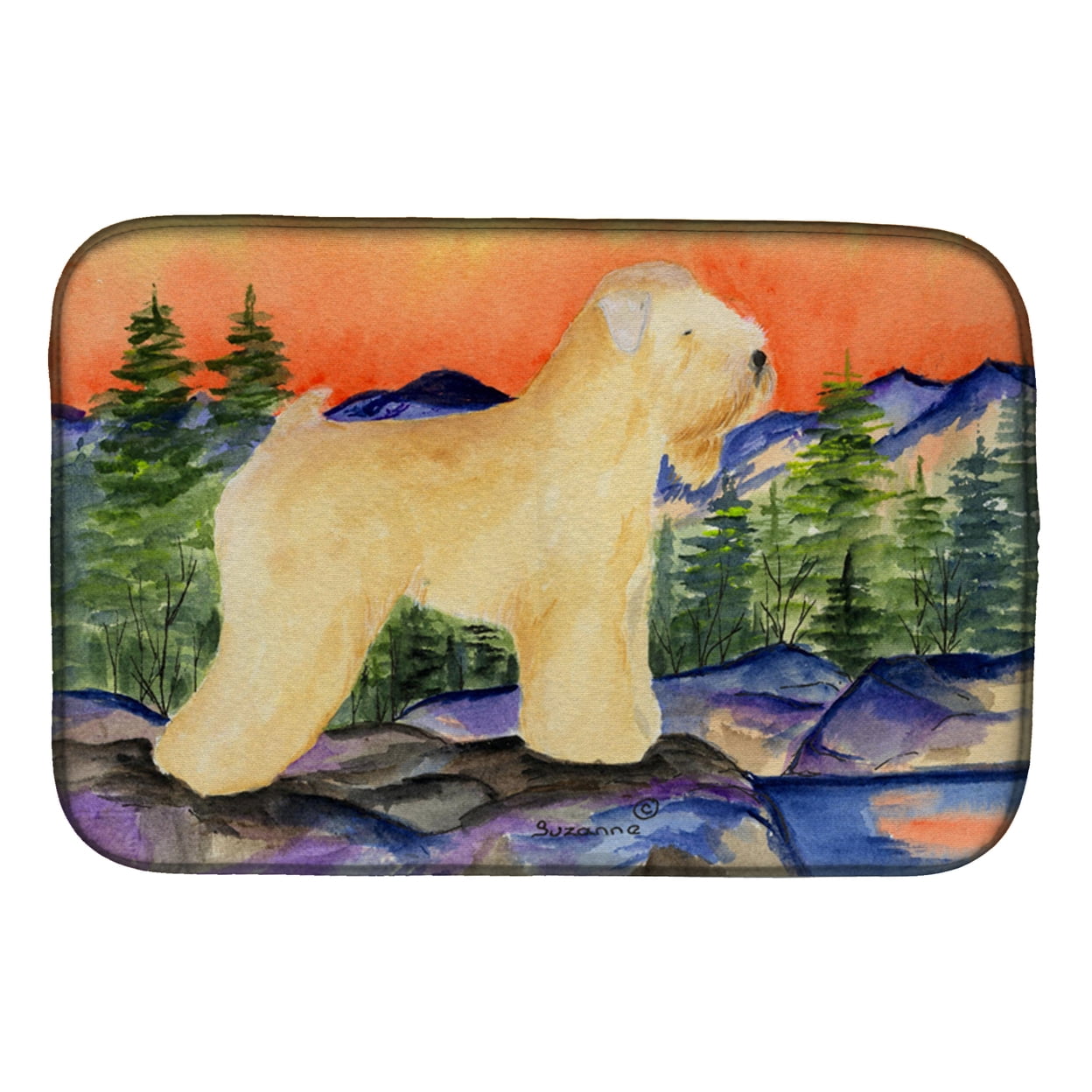 Picture of Carolines Treasures SS8182DDM Wheaten Terrier Soft Coated Dish Drying Mat