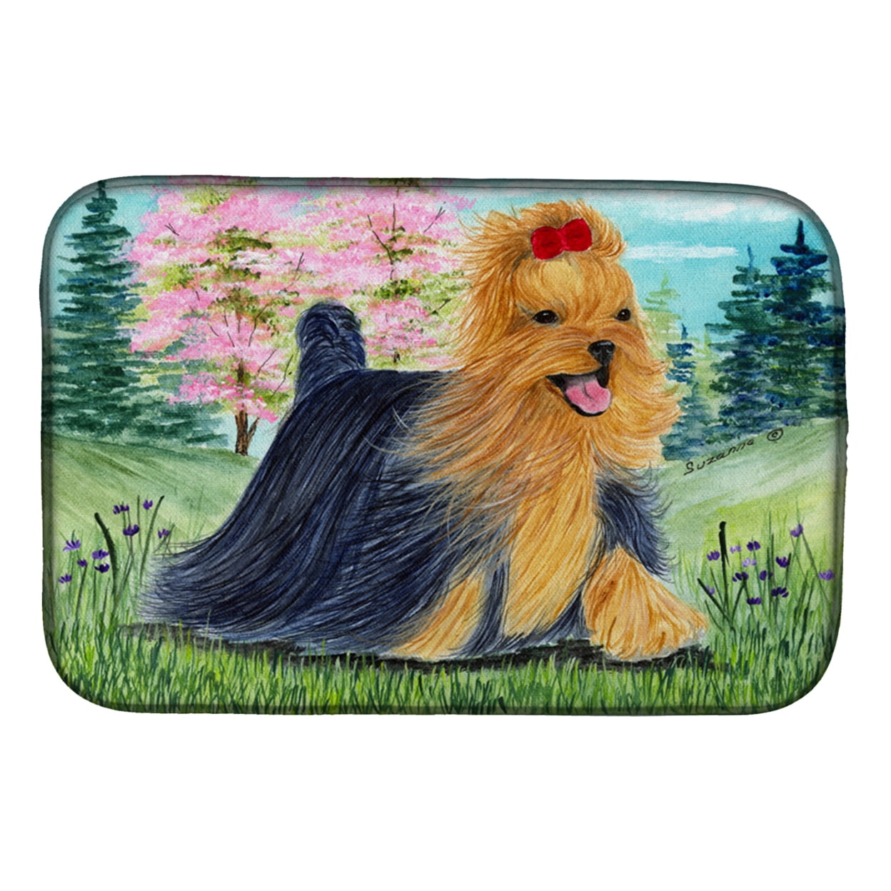 Picture of Carolines Treasures SS8188DDM Yorkie Dish Drying Mat