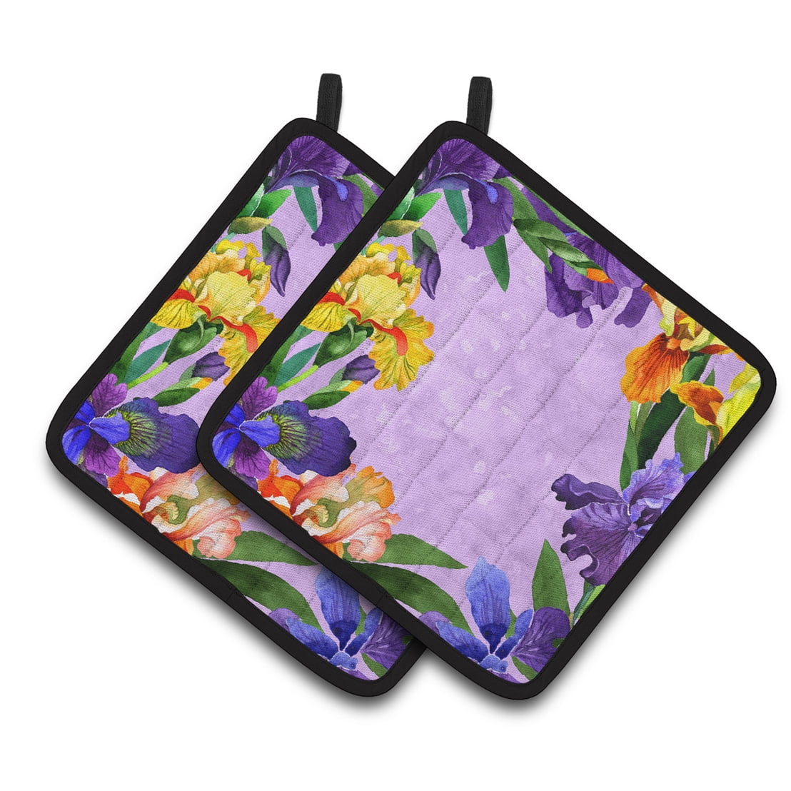 Picture of Carolines Treasures CK1697PTHD Irises Pair of Pot Holders