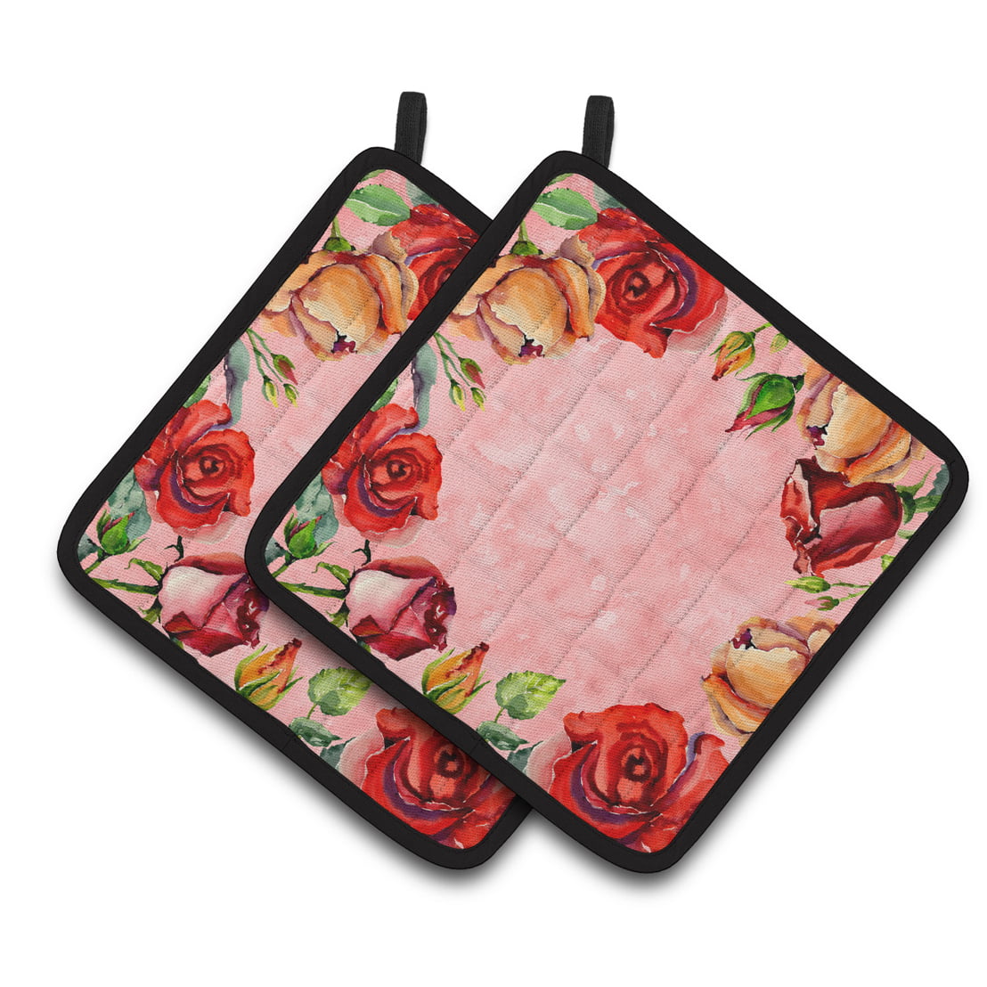 Picture of Carolines Treasures CK1700PTHD Roses Pair of Pot Holders
