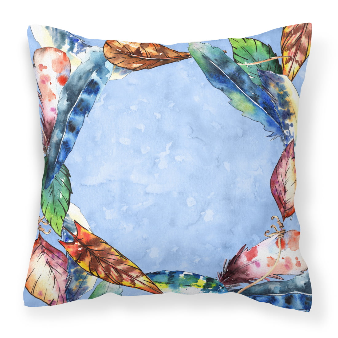 Feathers Fabric Decorative Pillow