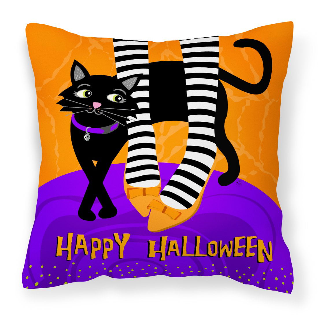 Halloween Witches Feet Fabric Decorative Pillow