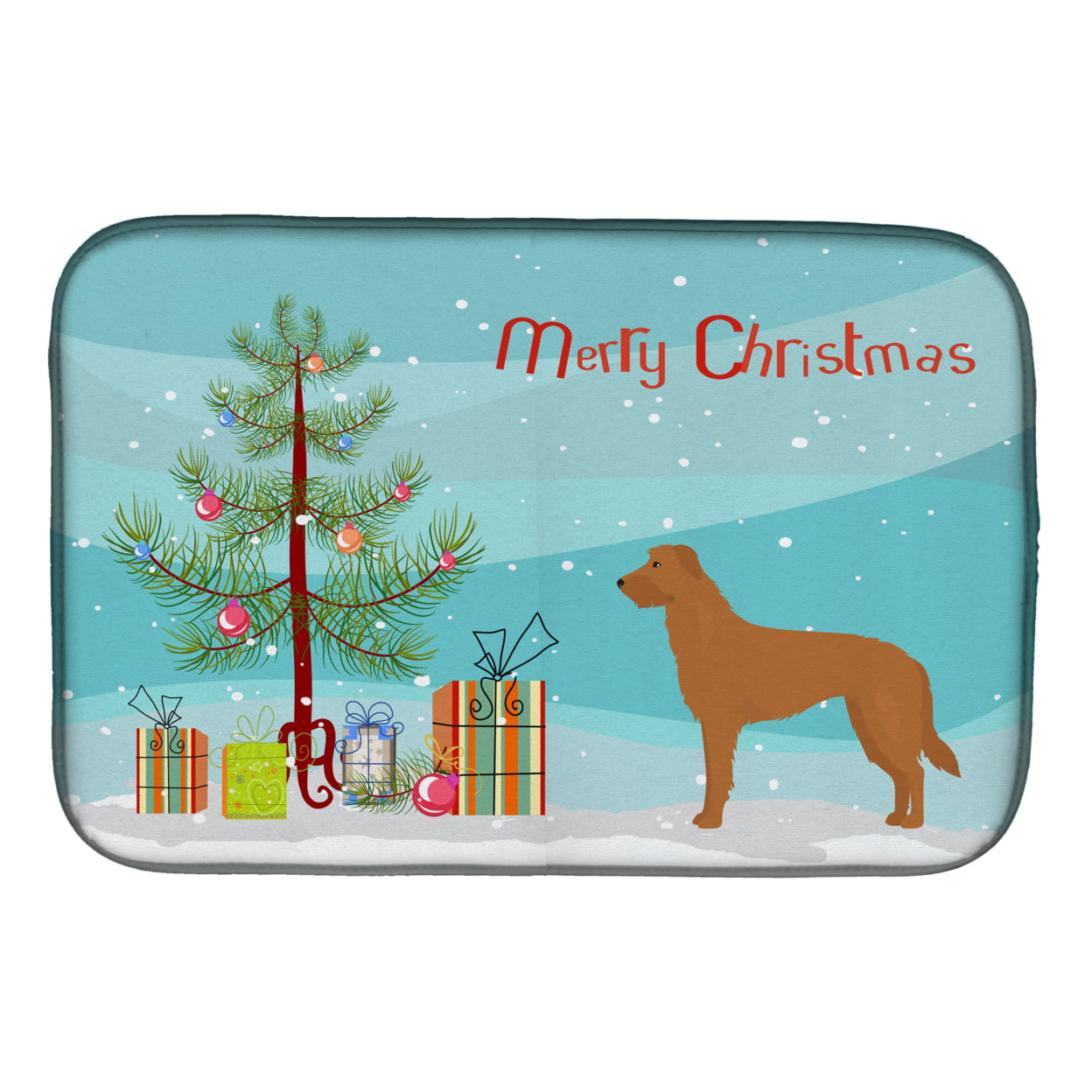 CK3851DDM Lurcher No.2 Christmas Tree Dish Drying Mat