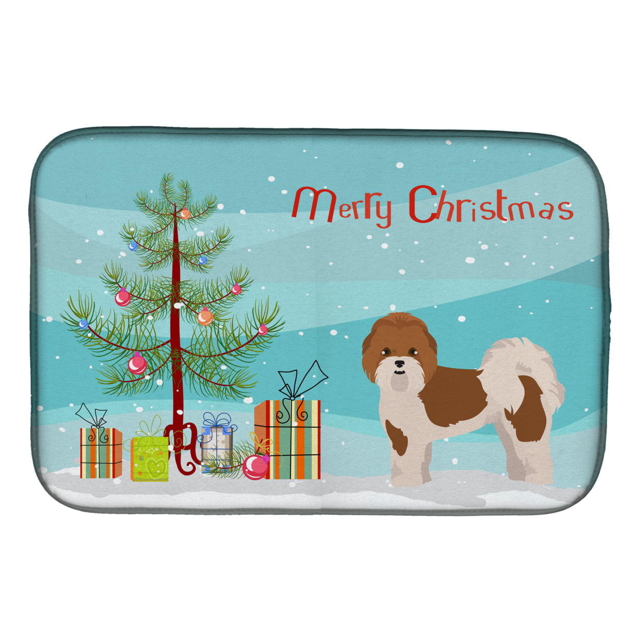 CK3853DDM Mal-Shi Christmas Tree Dish Drying Mat
