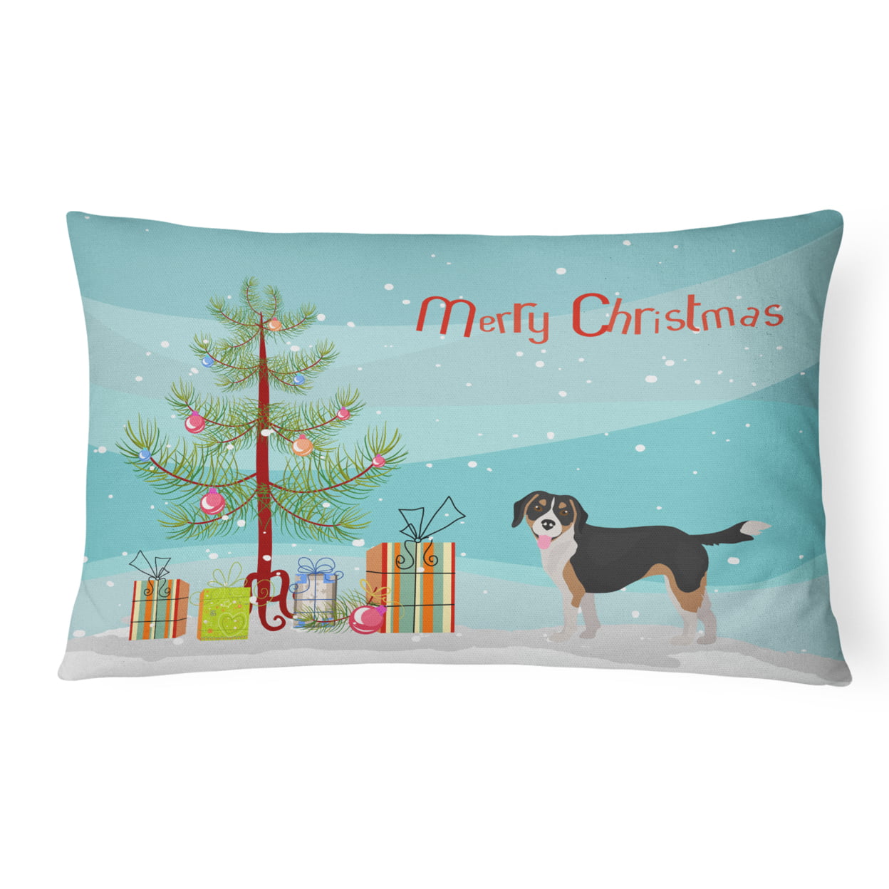 Beaglier No.2 Christmas Tree Canvas Fabric Decorative Pillow