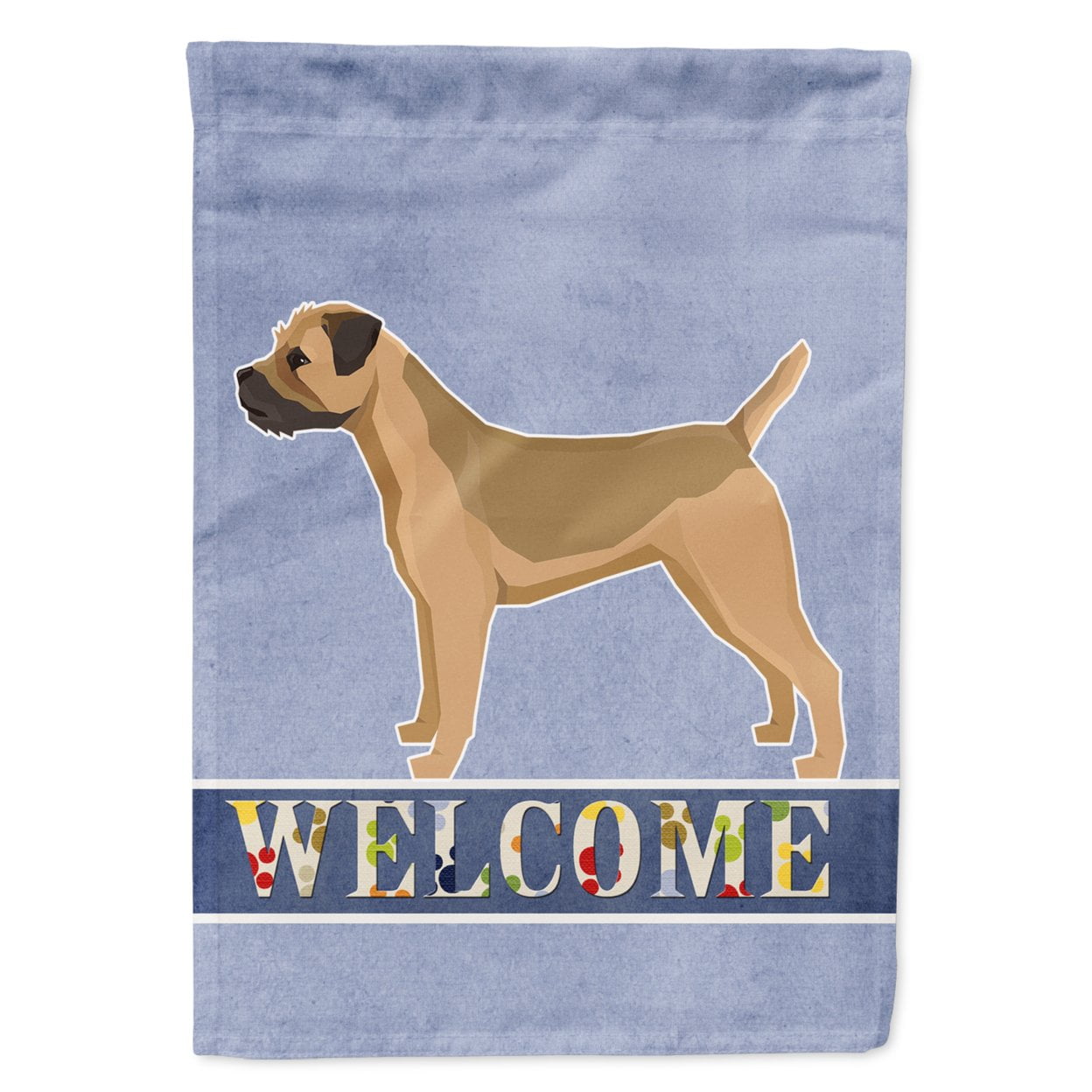 CK3582CHF Border Terrier Welcome Flag Canvas House Size