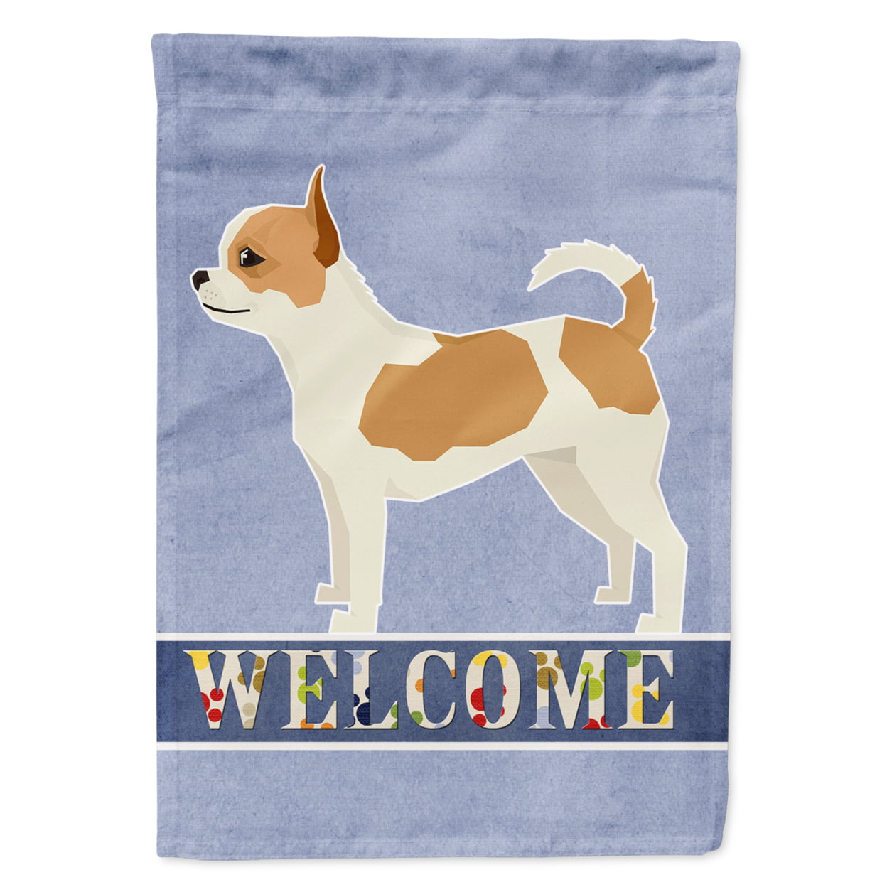 Chihuahua Welcome Flag Canvas House Size
