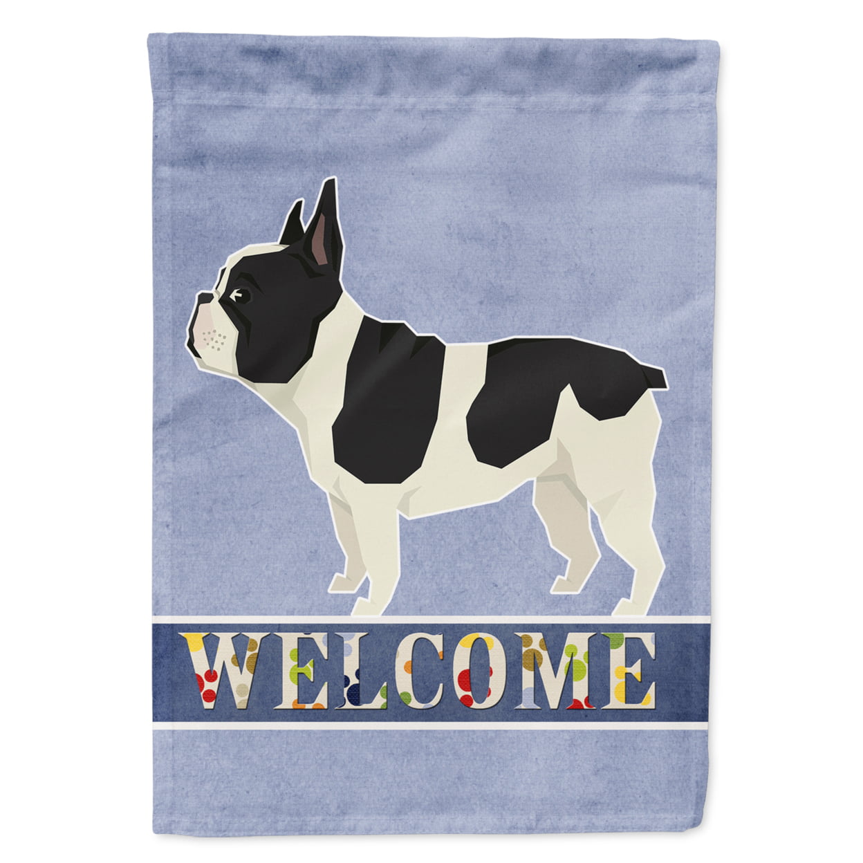 French Bulldog Welcome Flag Canvas House Size