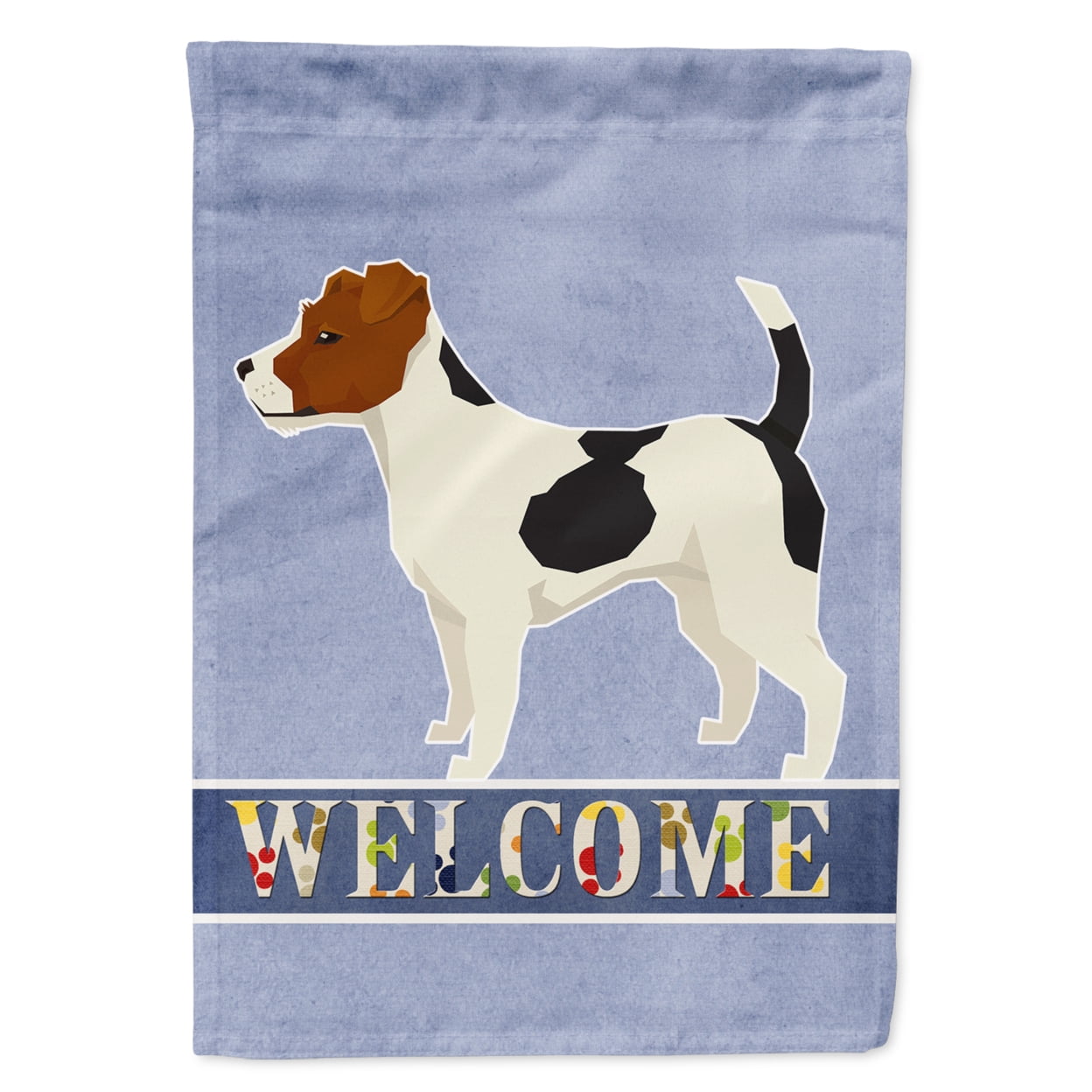 Jack Russell Terrier Welcome Flag Canvas House Size