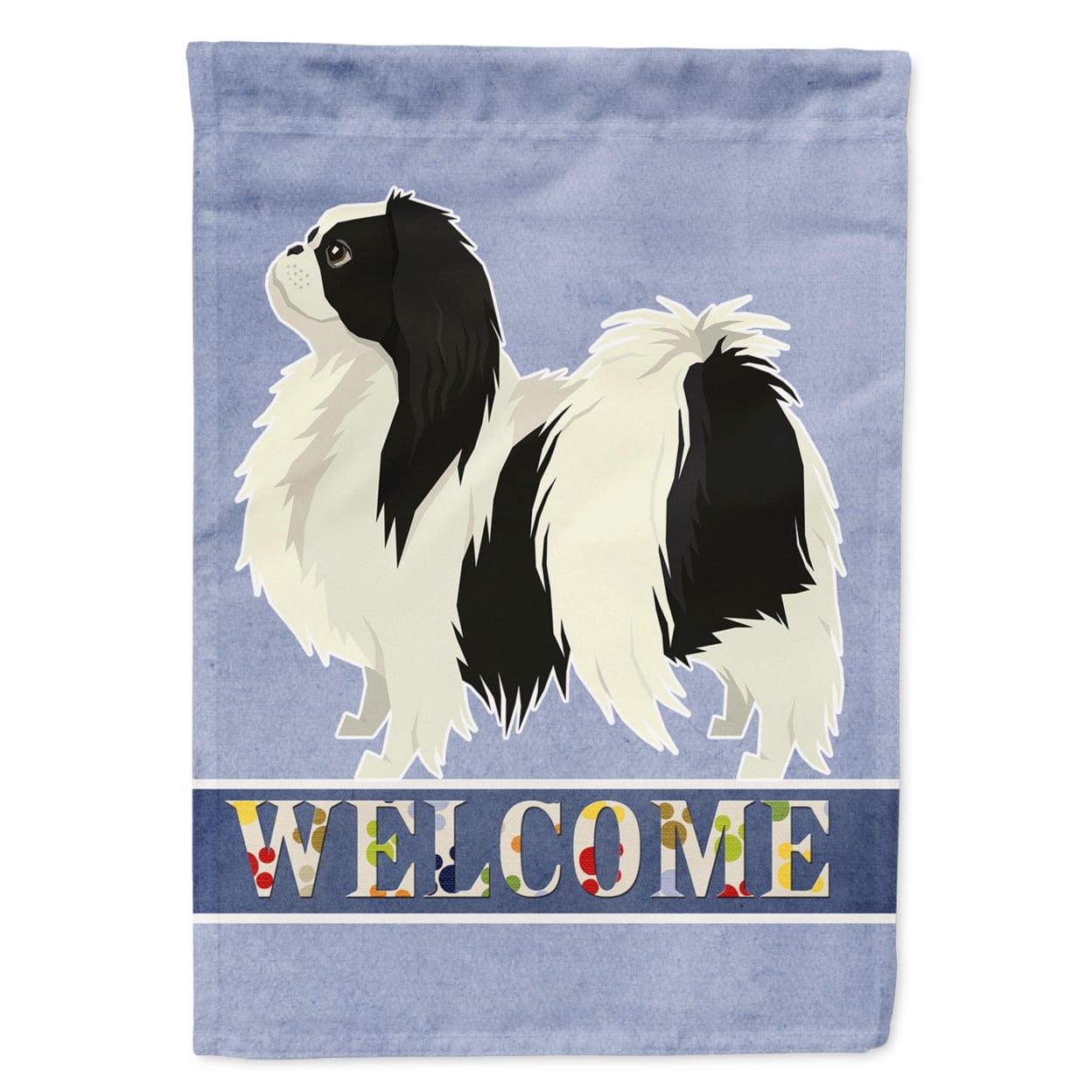Japanese Chin Welcome Flag Canvas House Size