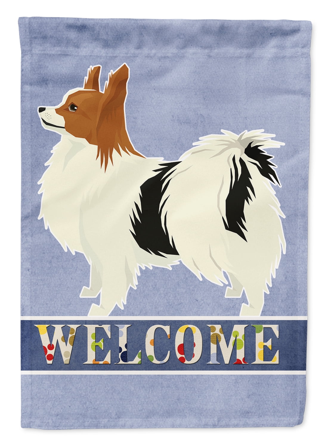 CK3612CHF Papillon Welcome Flag Canvas House Size