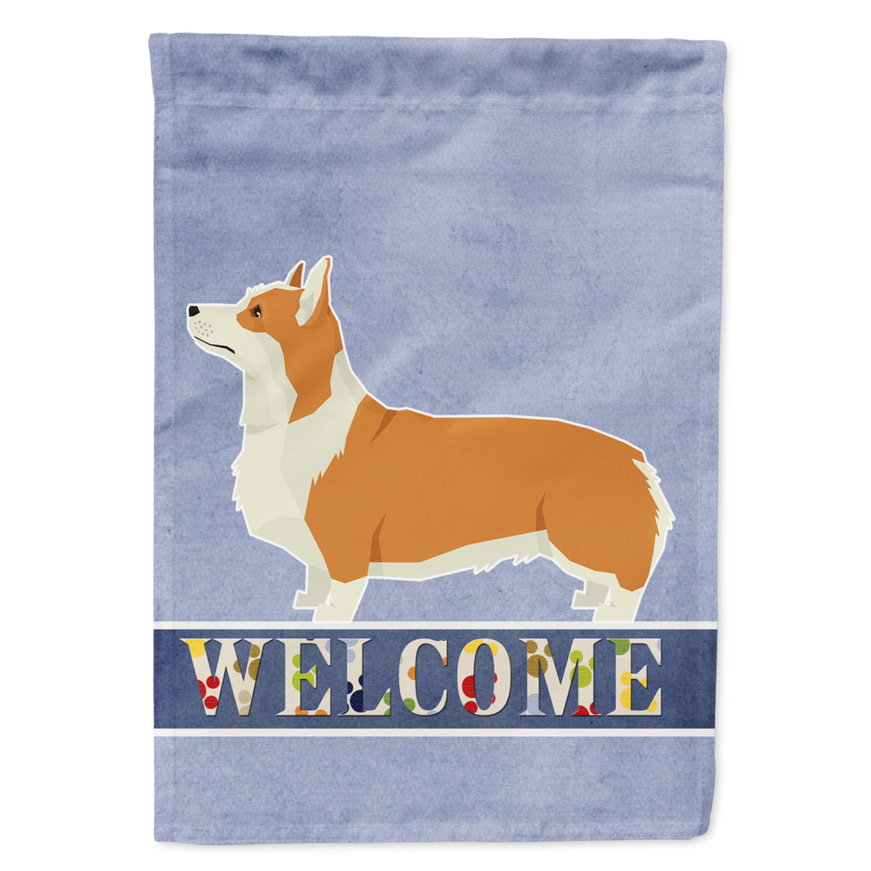 Pembroke Corgi Welcome Flag Canvas House Size