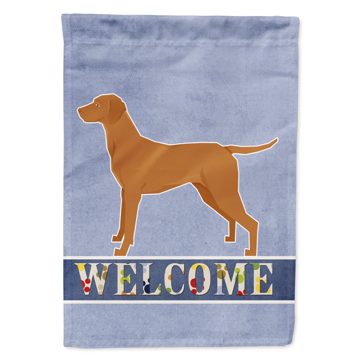 Vizsla Welcome Flag Canvas House Size