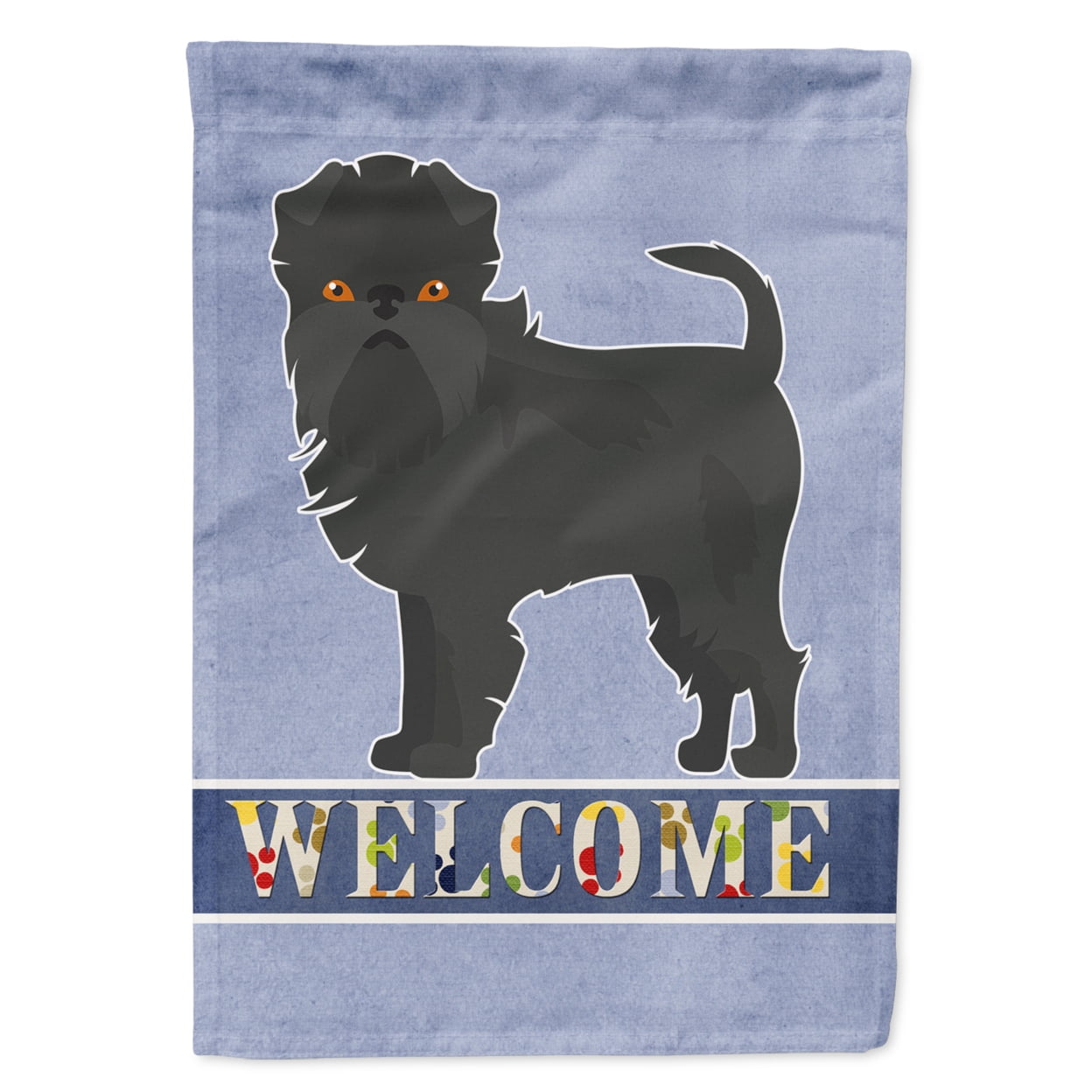 Affenpinscher Welcome Flag Canvas House Size