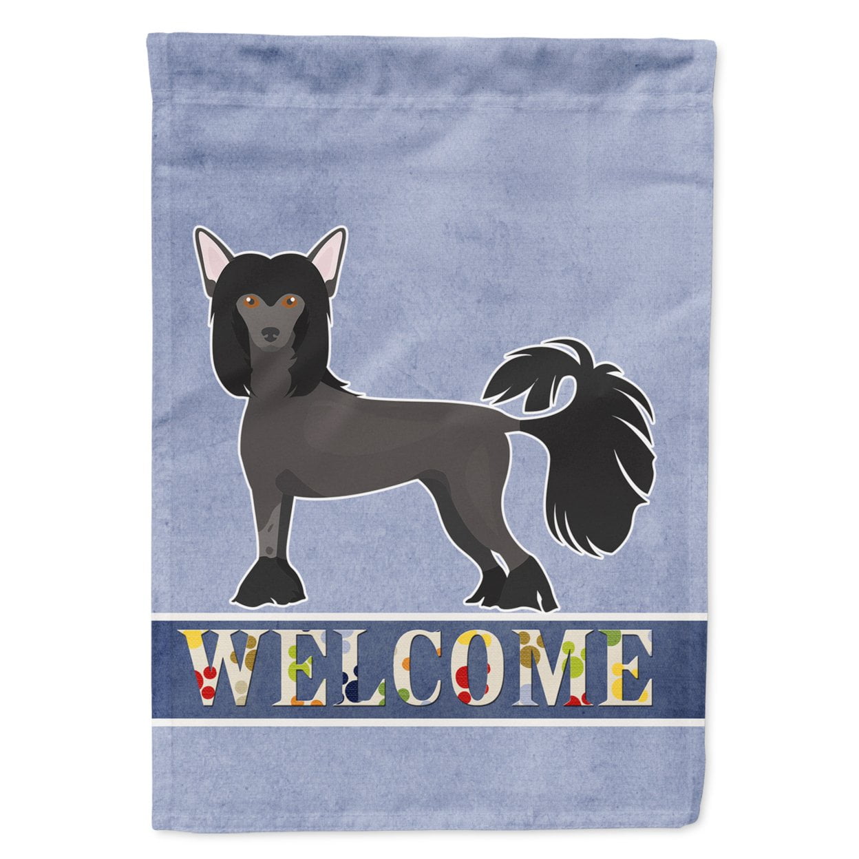 Chinese Crested Welcome Flag Canvas House Size