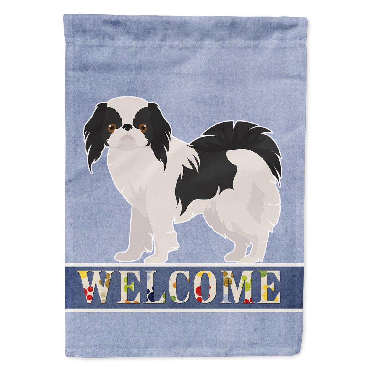 Japanese Chin Welcome Flag Canvas House Size