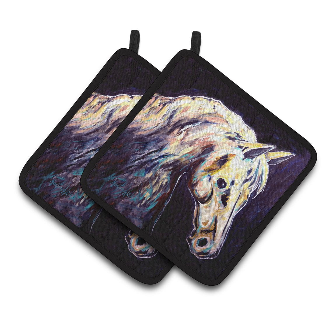 Picture of Carolines Treasures MW1333PTHD Knight Horse Pair of Pot Holders
