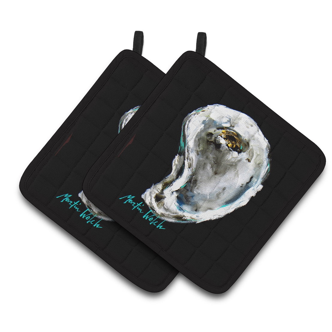 Picture of Carolines Treasures MW1336PTHD Lucky Oyster Pair of Pot Holders